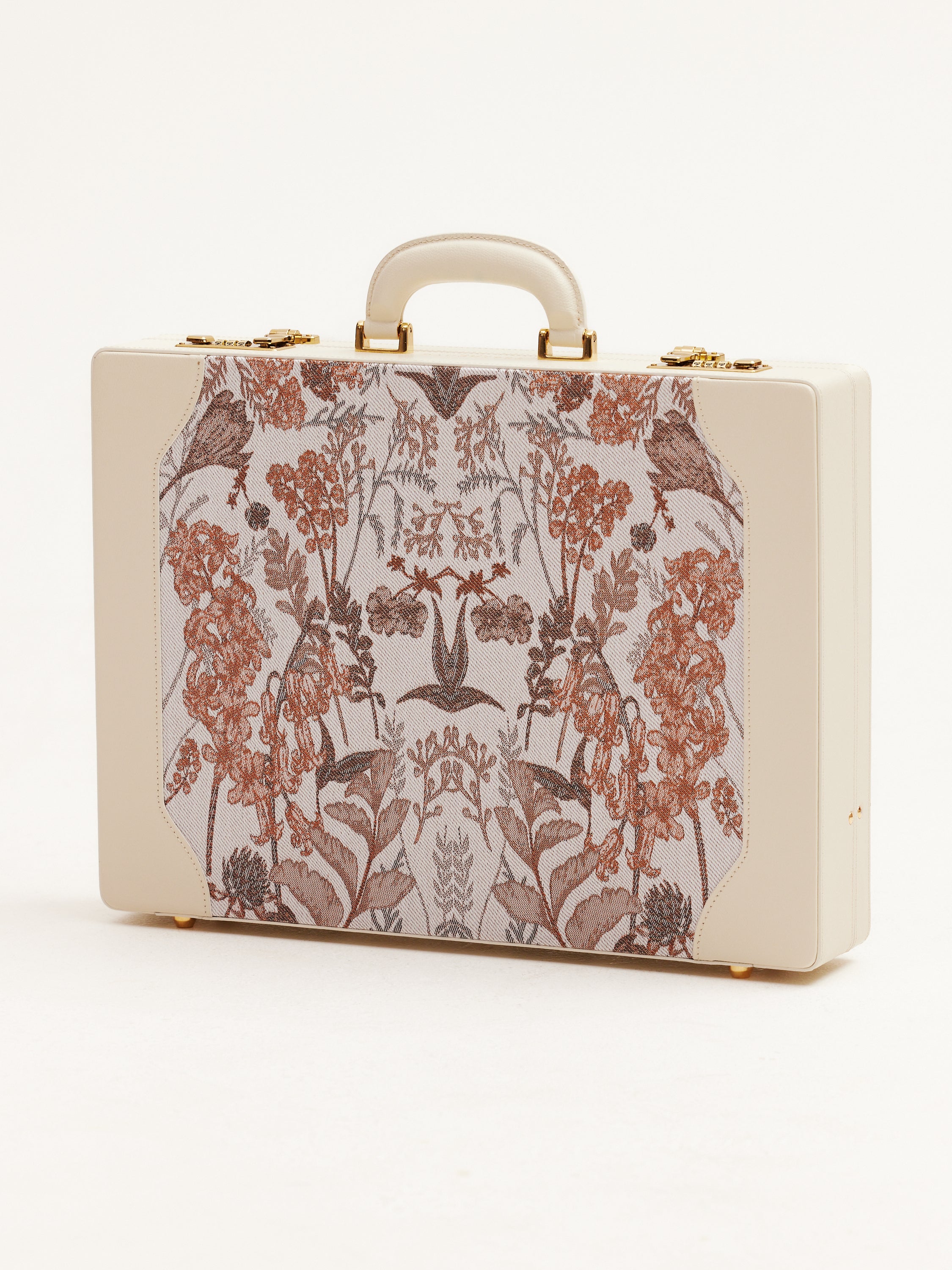 For All Daughters Latte Heritage Briefcase — handcrafted between Ireland and Italy, a refined luxury gift for modern women