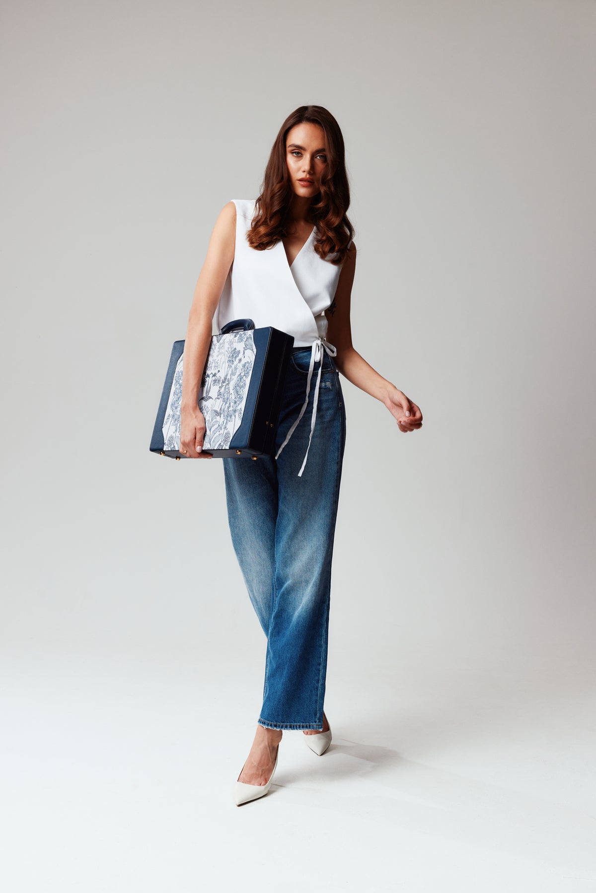 The Heritage Briefcase – Blu Notte