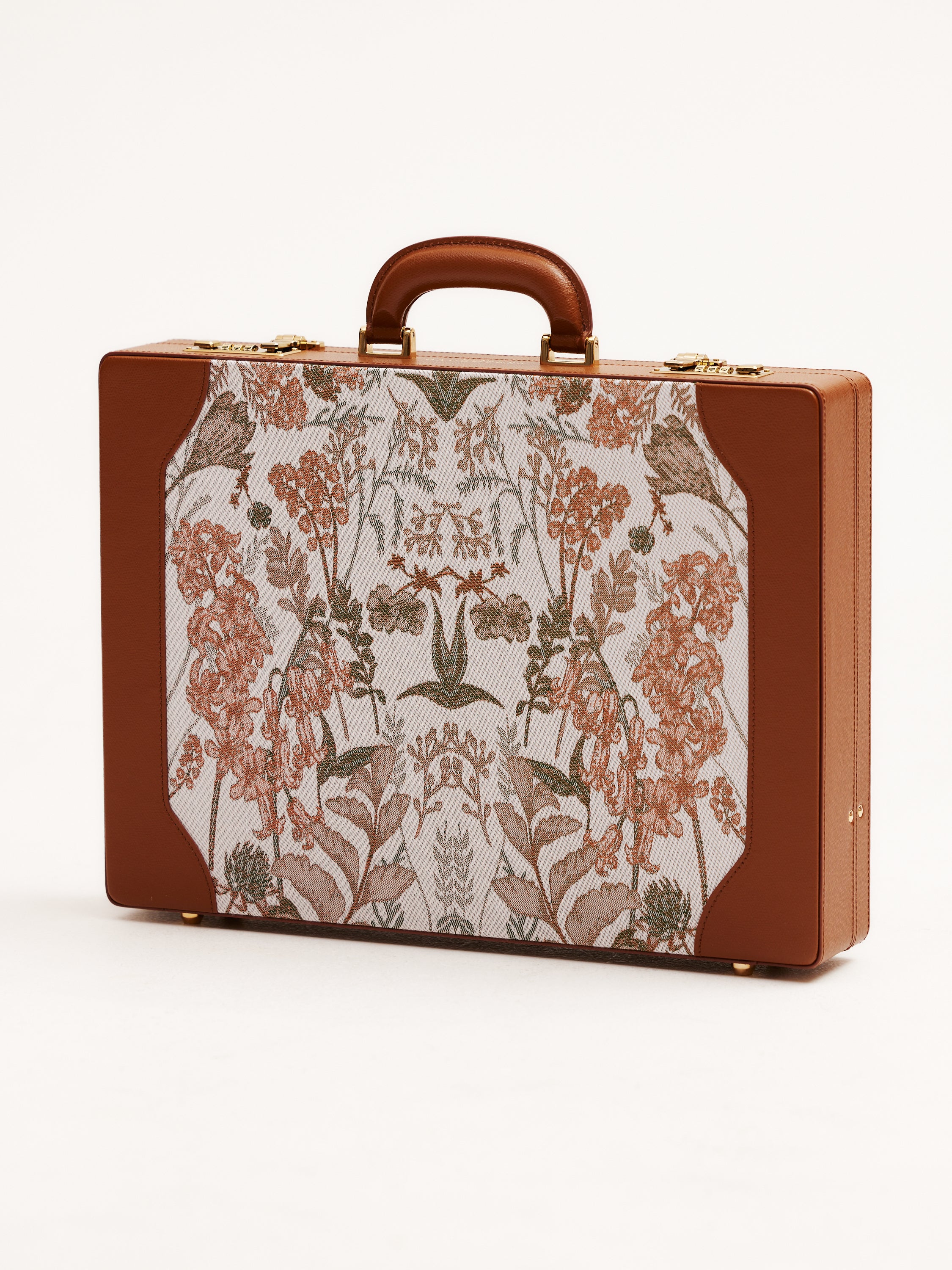 Luxury Leather Briefcase -The Heritage Briefcase Cuoio Scuro
