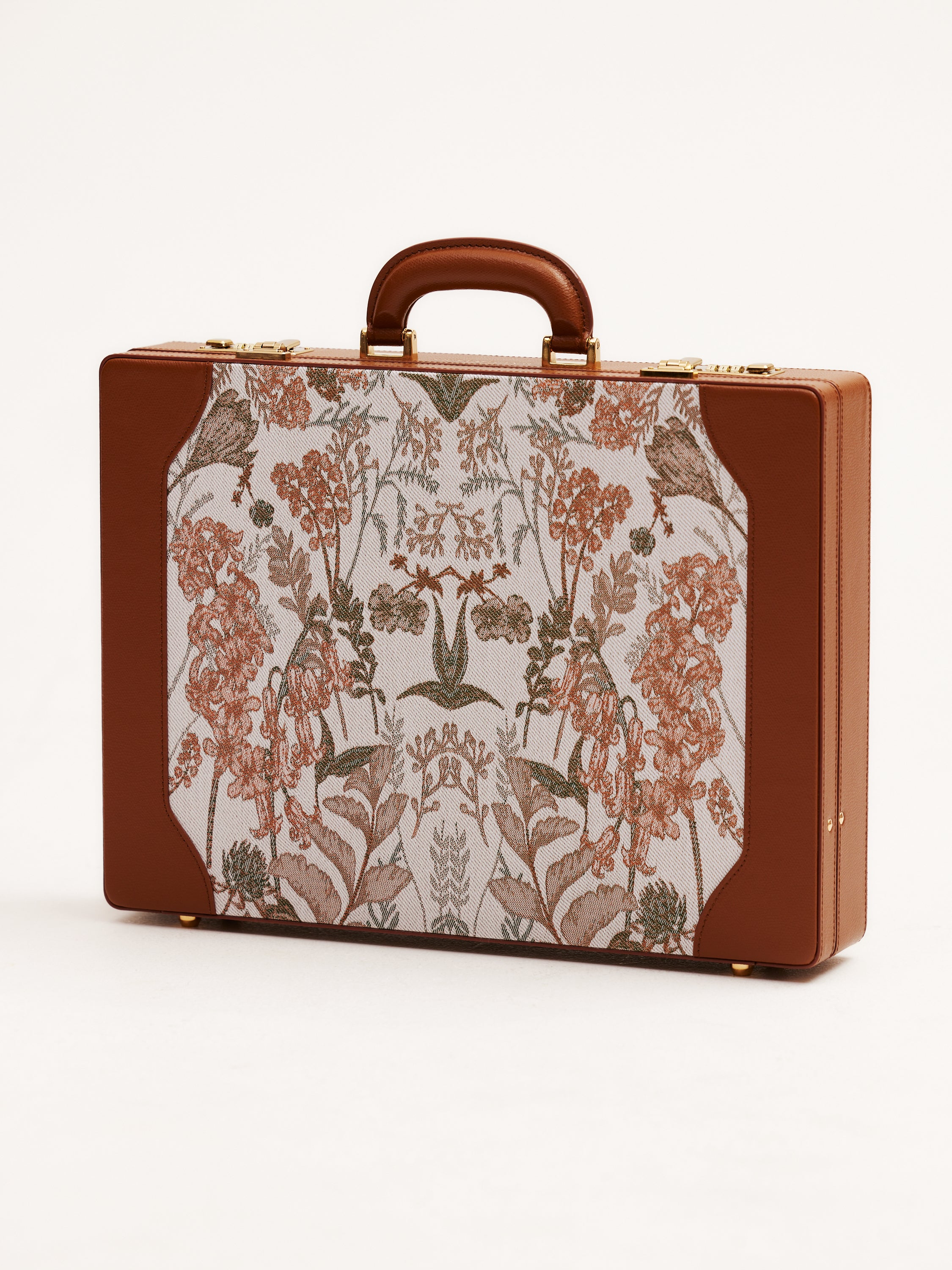 Luxury Leather Briefcase -The Heritage Briefcase Cuoio Scuro