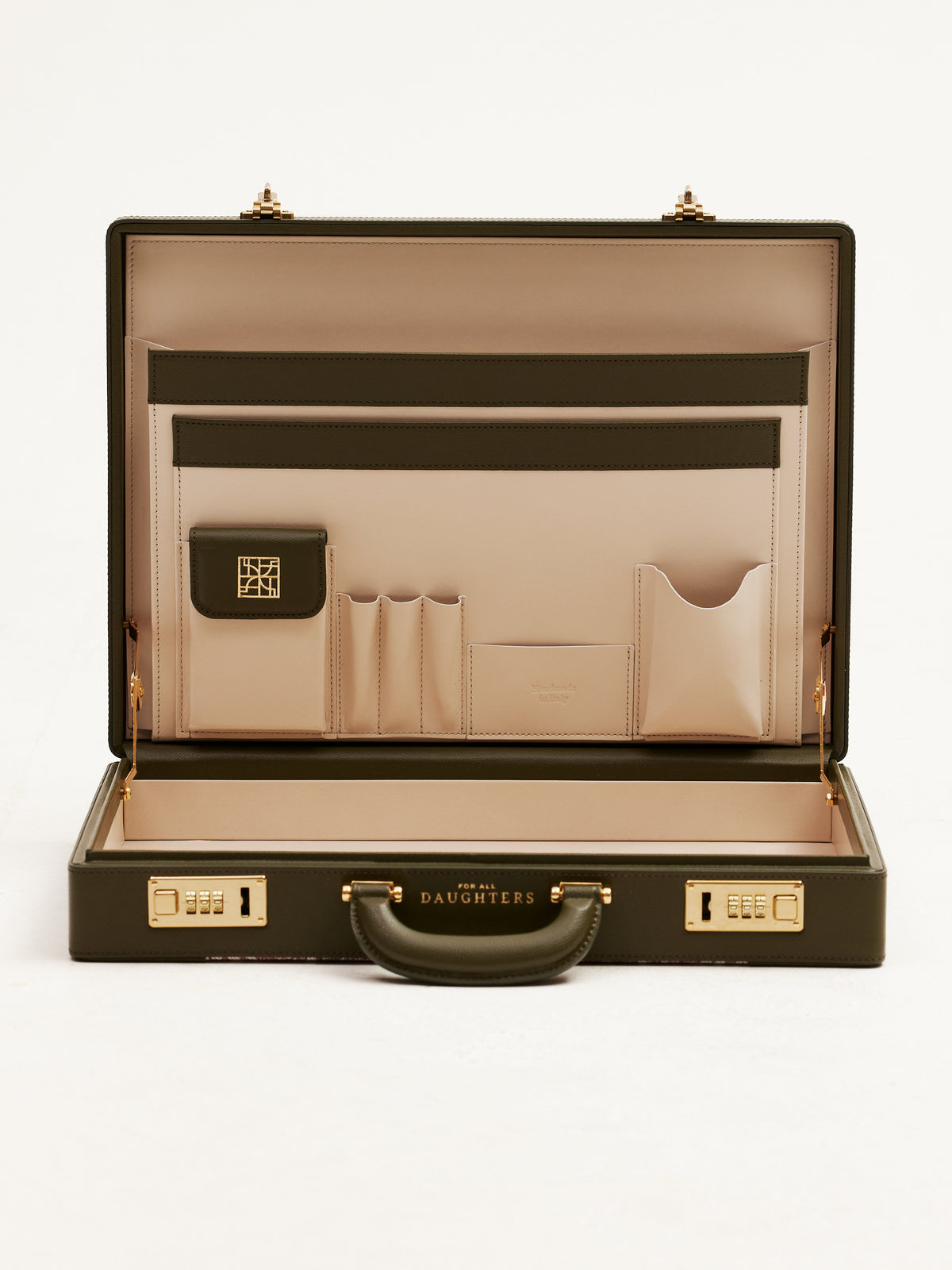 The Heritage Briefcase - Olive
