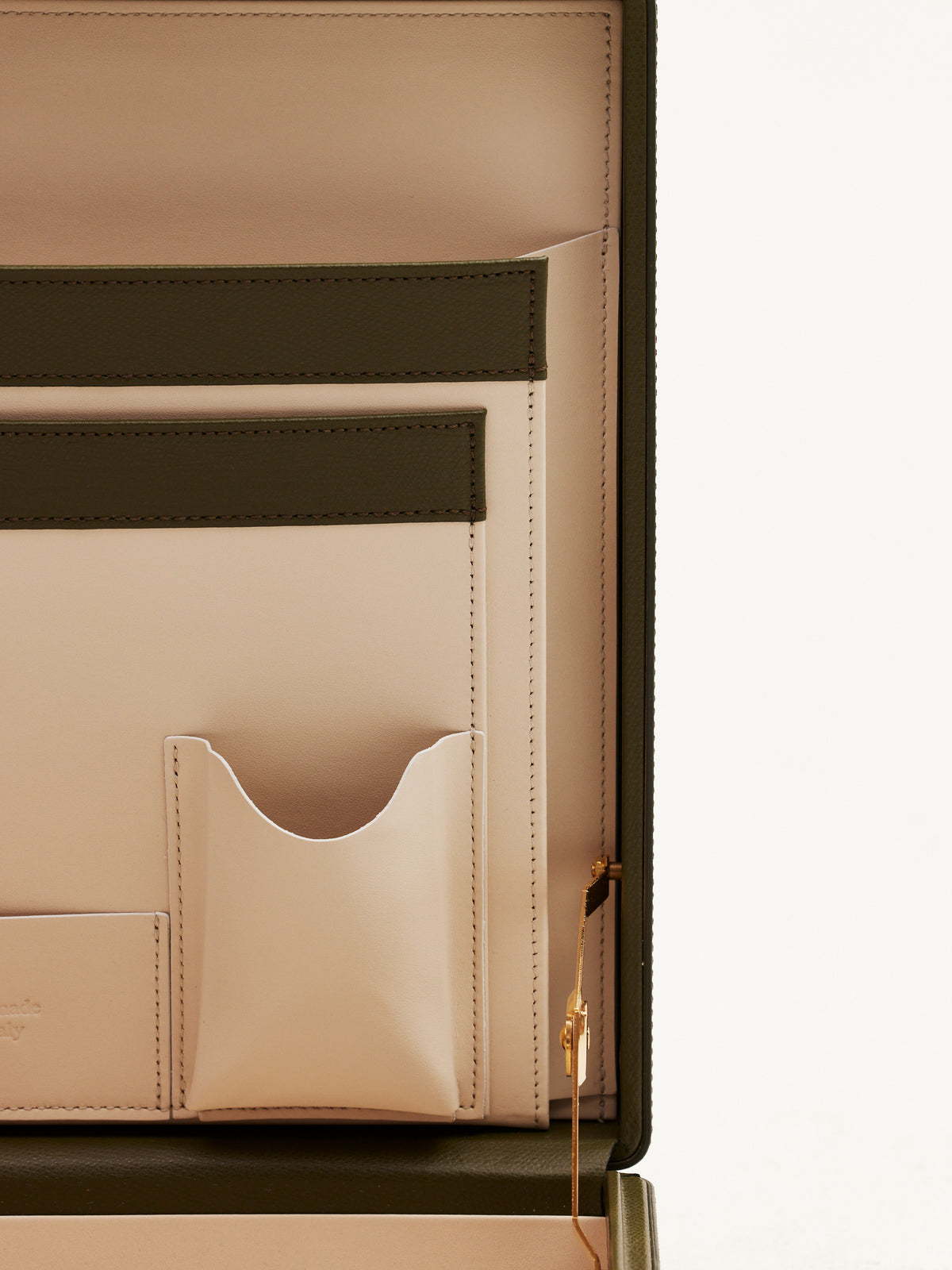 The Heritage Briefcase - Olive