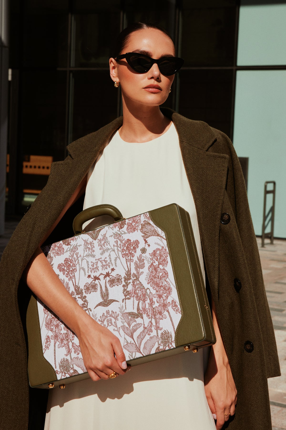 The Heritage Briefcase - Olive